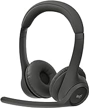 Logitech Zone 301 Wireless Bluetooth Headset with Noise-Canceling Microphone, Compatible with Windows, Mac, Chrome, Linux, iOS, iPadOS, Android – Graphite