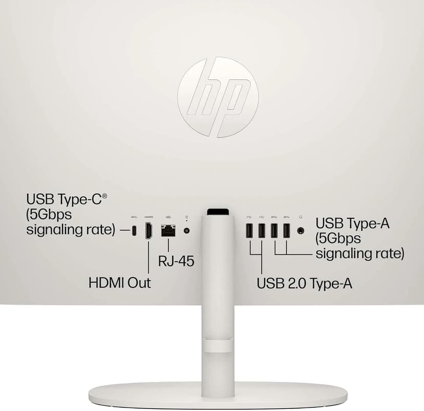 HP 2025 All-in-One Computer | 32GB RAM & 1TB SSD | 21.5" FHD VA Display | Intel Celeron J4025 | Windows 11 Pro | UHD Graphics 600 | Wi-Fi 6 | Student & Business | White