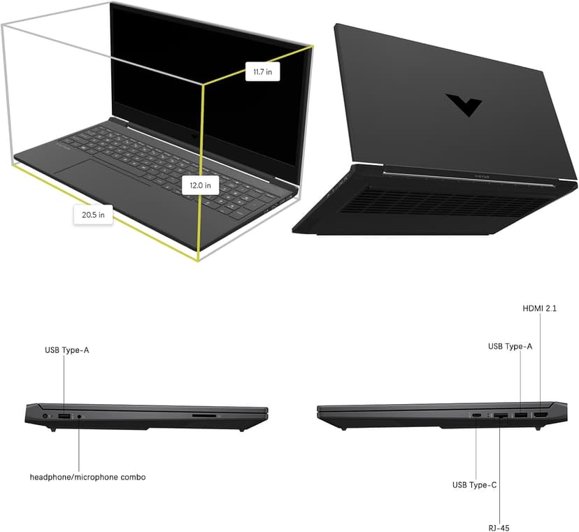 HP Victus Gaming Laptop, 15.6-inch FHD IPS 144Hz, AMD Ryzen 5-8645HS, NVIDIA GeForce RTX 4050, Wi-Fi 6, Backlit KB, Win11 Home, w/Mouse Pad (16GB RAM |1TB PCIe SSD)