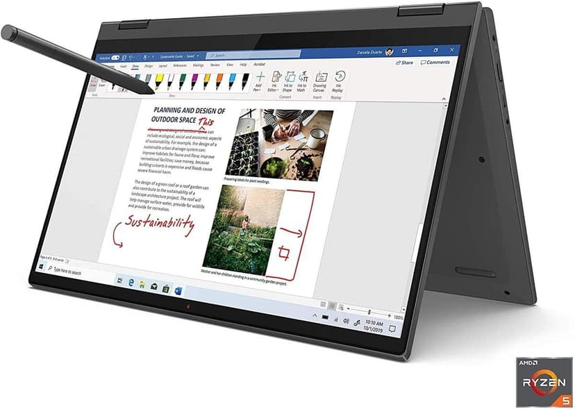 Lenovo Flex 5 14 2-in-1 Laptop, 14.0" FHD Touch Display, AMD Ryzen 5 4500U, 16GB RAM, 256GB Storage, AMD Radeon Graphics, Digital Pen Included, Win 10