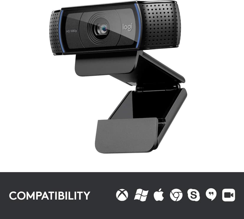 Logitech C920 Hd Pro Webcam (Black) Black