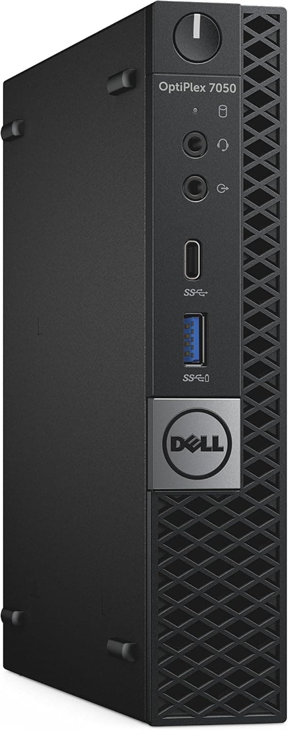 Dell OptiPlex 7050 mini Desktop Computer PC with 24" FHD Monitor, Intel Core i5-6500, 16GB RAM, 256GB SSD, Wi-Fi, Bluetooth, Keyboard & Mouse, Windows 11 Pro (Renewed)