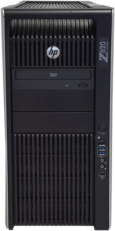 HP Z820 Workstation Intel Xeon 16 Core 2.6GHz 128GB RAM 500GB Solid State Drive + 2TB Hard Drive Dual NVIDIA Quadro FX 3800 Graphics CD/DVDRW Windows 10 Pro 64-bit (Renewed)