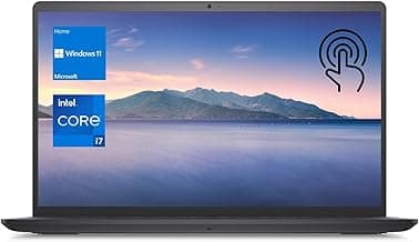 Dell Inspiron 3520 15.6" Touchscreen i7 Laptop, 15.6" FHD Touchscreen, Intel Core i7-1255U, 32GB RAM, 1TB SSD, Numeric Keypad, Webcam, SD Card Reader, HDMI, Wi-Fi, Windows 11 Home, Black
