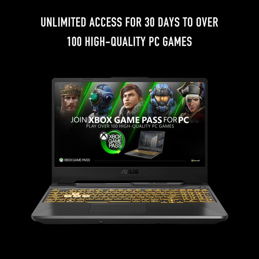 ASUS TUF Gaming A15 Gaming Laptop, 15.6” FHD 144Hz Display, NVIDIA® GeForce RTX™ 3050, AMD Ryzen™ 5 7535HS, 8GB DDR5, 512GB PCIe® Gen4 NVMe™ SSD, Wi-Fi 6, Windows 11, FA506NC-ES51