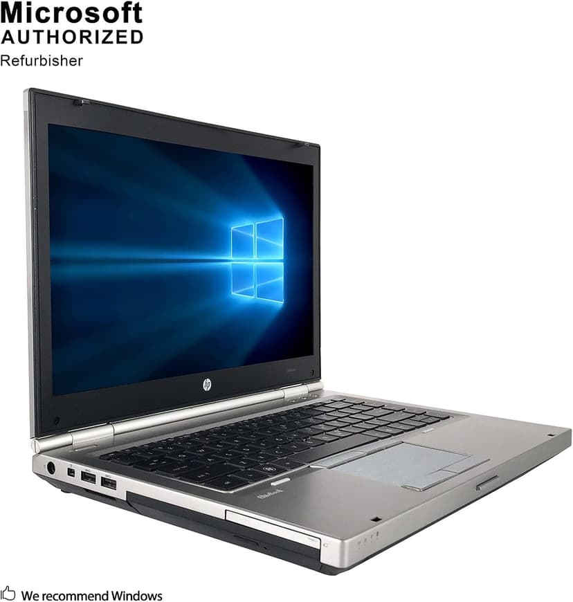 HP EliteBook 8460P 14-inch Notebook PC - Intel Core i5-2520M 2.5GHz 8GB 250GB Windows 10 Professional (Renewed)