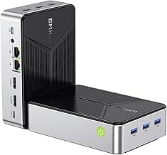 GMKtec Mini PC NAS Intel N150 Dual Boot System 12GB DDR5 64GB EMMC +512GB SSD Desktop Computer 4*M.2 NVMe Slots/Dual NIC 2.5GbE/ USB-C USB 3.2 10Gbps/ Network Attached Storage G9