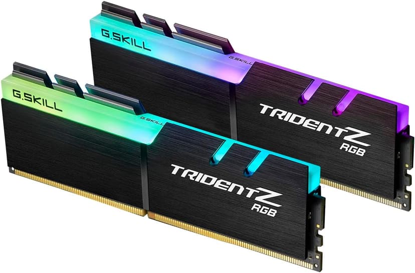 G.SKILL Trident Z RGB Series (XMP) DDR4 RAM 64GB (2x32GB) 3600MT/s CL18-22-22-42 1.35V Intel AMD Desktop Computer Memory UDIMM (F4-3600C18D-64GTZR)