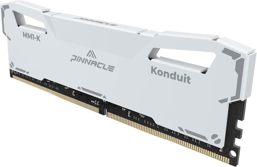 Timetec Pinnacle Konduit 16GB KIT(2x8GB) DDR4 3200MHz PC4-25600 CL16-18-18-38 XMP2.0 Overclocking 1.35V Compatible for AMD and Intel Desktop Gaming PC Memory Module RAM - White