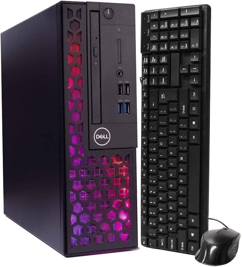 BlairTech RGB Desktop Computer - Intel i5-8500 CPU (3.2GHz) | 16GB DDR4 RAM | 1TB SSD Solid State | Windows 11 Professional | Home or Office PC | WiFi + Bluetooth