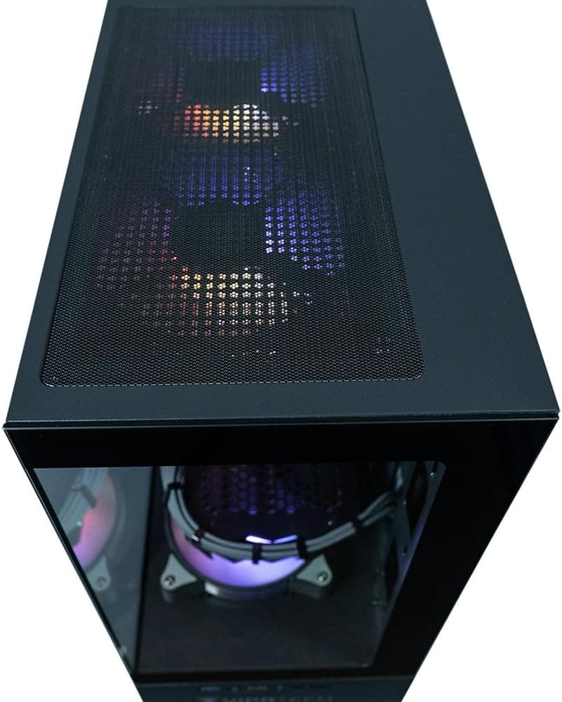 ViprTech Stryker 3.0 Liquid-Cooled PC - AMD Ryzen 7 (4.1GHz Turbo), RTX 3060 12GB, 32GB DDR4 3200, 1TB NVMe SSD, 700W PSU, WiFi BT, Win 11 Pro, RGB, Gaming Desktop Computer Prebuilt, Black