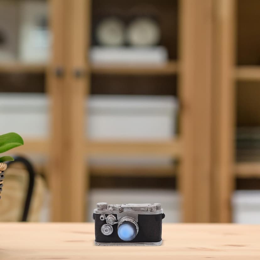 NOLITOY Retro Camera Ornaments, Miniature Camera Figurine Mini Decoration Accessories Photography Props for Desktop Home Decor