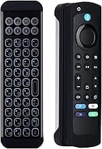 iPazzPort Mini Bluetooth Wireless Keyboard with Voice-Remote-Control Case for TV-Stick 4k Max/TV Cube and Compatible with Insignia/Toshiba/Pioneer Fires Smart TVs.
