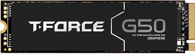 TEAMGROUP T-Force G50 1TB SLC Caching 3D TLC NAND NVMe InnoGrit PCIe Gen4x4 M.2 2280 Gaming SSD with Ultra-Thin Graphene Heat Spreader Works with PS5 Read/Write 5000/4800 MB/s TM8FFE001T0C129