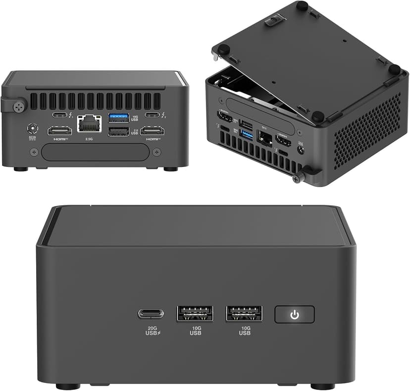 NUC 15 Pro Ultra 7 255H Mini PC, 16 cores, max 5.1 GHz, DDR5 6400, WiFi 7 & Thunderbolt 4, PCIe 4.0×4, Industrial Compact Desktop