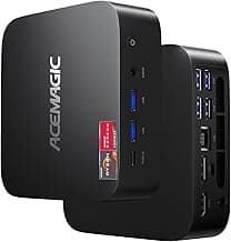 ACEMAGICIAN K1 Mini PC AMD Ryzen 7 5700U Mini PC 32GB DDR4 512GB SSD Mini Computers (8C/16T, up to 4.3Ghz),4K Triple Display Mini Desktop WiFi6/Bluetooth, Compact Silent PC for Gaming, Office, Design