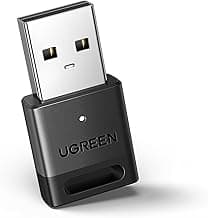 UGREEN USB Bluetooth 5.3 Adapter for PC, Plug & Play for Windows 11/10/8.1, Bluetooth Receiver & Transmitter for Keyboard/Mouse/Headphone/Speakers/Printer