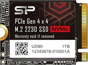 Silicon Power SU01KGBP44UD9007MM SSD UD90 2230 NVMe 4.0 Gen4 PCIe M.2 R/W up to 5000/3200MB/s Compatible with Steam Deck