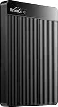 UnionSine 500GB 2.5" Ultra Slim Portable External Hard Drive HDD-USB 3.0 for PC, Mac, Laptop, PS4, Xbox one,Xbox 360-HD-2510(Black)