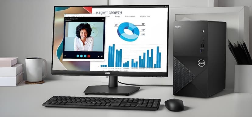 Dell Vostro 3030 Tower Desktop Computer, Intel Core i9-12900K, 64GB RAM, 4TB NVMe SSD, Intel UHD 770 Graphics, Wi-Fi, Bluetooth, Windows 11 Pro - AI Copilot, Black