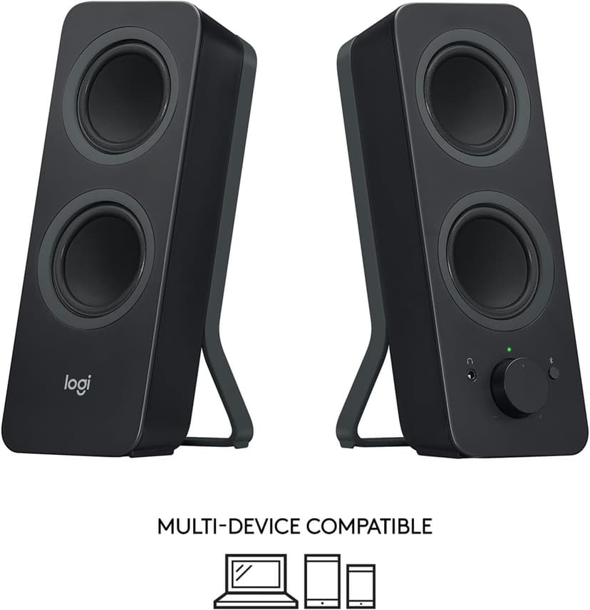 Logitech Z207 2.0 Stereo Computer Speakers with Bluetooth