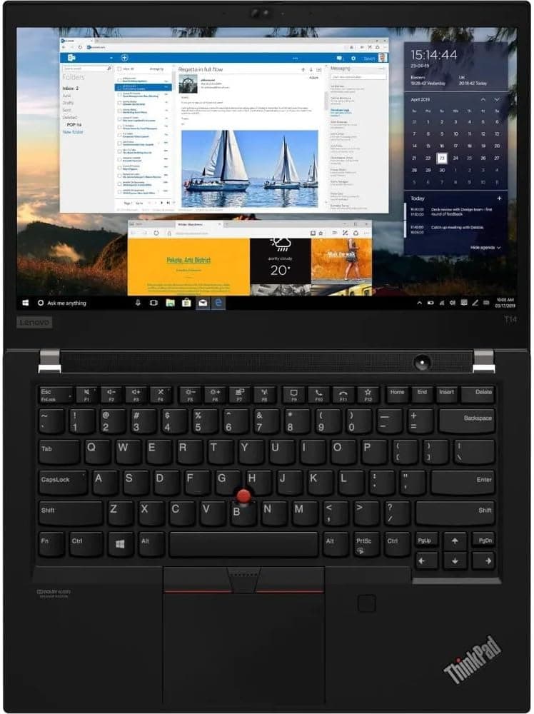 Lenovo ThinkPad T14 Gen 1 - 14" - Core i7 10610U - vPro - 16 GB RAM - 256 GB SSD Win 10 Pro 20S0002HUS (Renewed)