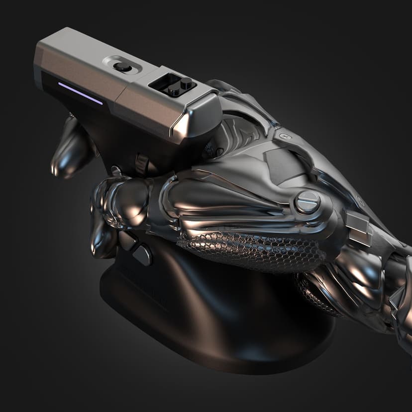 ErgoStrike7: Next-Gen FPS Gaming Mouse with Recoil (Black) - FPS Gun Grip Mouse, Ergonomic Vertical Design, Wireless/Wired USB for PC Gamers