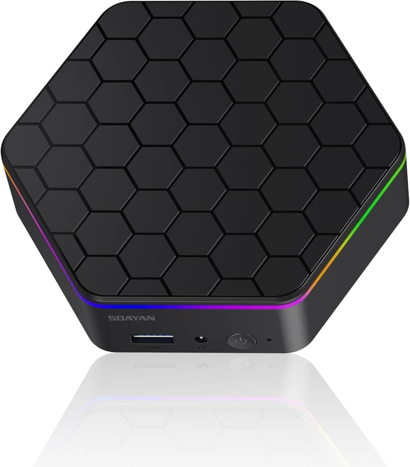Mini PC, 12th Alder Lake N100 Linux Mini Computer (up to 3.4GHz), 16GB DDR4 RAM 512GB SSD Small Desktop Computer WiFi 6/4K Dual Display/USB3.2/BT5.2/Gigabit Ethernet for Home, Office, Business