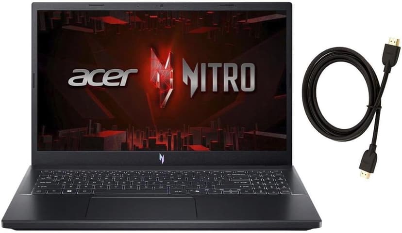 acer Nitro V 15.6" FHD 144Hz Gaming Laptop | Intel 10-Core i7-13620H | NVIDIA GeForce RTX 4060|Backlit | Black | 32GB RAM DDR5 | 512GB SSD | Windows 11 Home |Bundle with HDMI Cable