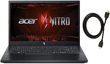 acer Nitro V 15.6" FHD 144Hz Gaming Laptop | Intel 10-Core i7-13620H | NVIDIA GeForce RTX 4060|Backlit | Black | 32GB RAM DDR5 | 512GB SSD | Windows 11 Home |Bundle with HDMI Cable