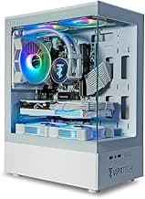 ViprTech Stryker 4.0 Liquid-Cooled PC - AMD Ryzen 7 (4.4GHz Turbo), RTX 4060 8GB, 32GB DDR4 3200, 1TB NVMe SSD, 700W PSU, WiFi BT, Win 11 Pro, RGB, Gaming Desktop Computer Prebuilt, White