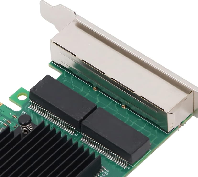 PCIe X4 Gigabit Network Card, 4 Port 1000Mbps Ethernet Adapter, for Desktop PC, Workstation, Server with 8 LED Indicators, Supports Wins Server, VMware ESX