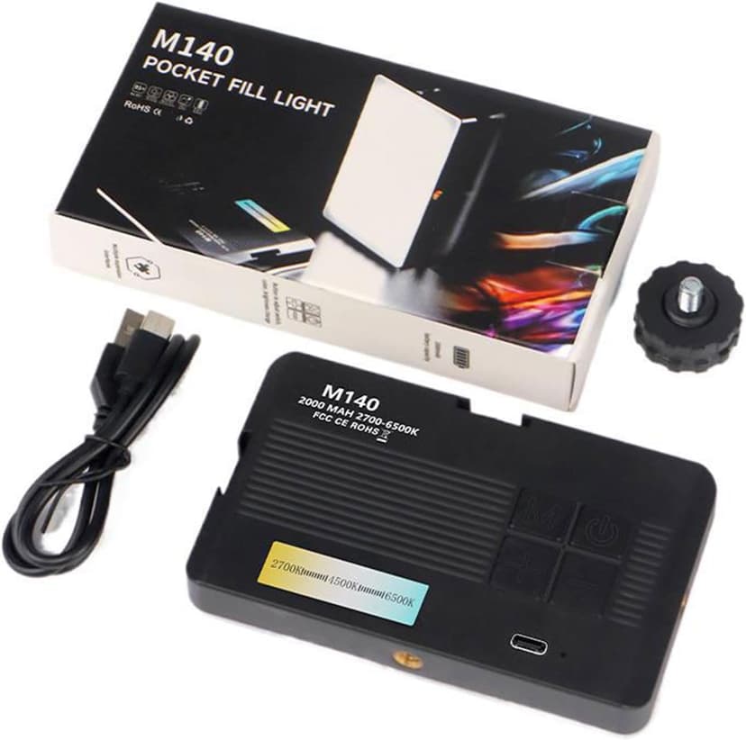 Rechargeable LED Fill Light Portable Pocket Designs Video Light Camera Light For Cell Phones Laptops Makeup Videos