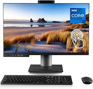 Envision 27" All-in-One Touchscreen Desktop (24-Core Intel i9-14900, 64GB RAM, 4TB NVME, WiFi 6 + BT, Windows 11 Pro, Web Cam, Type-C, Card Reader, DVD-RW, FHD, HDMI, KB/M - Business AIO Computer PC