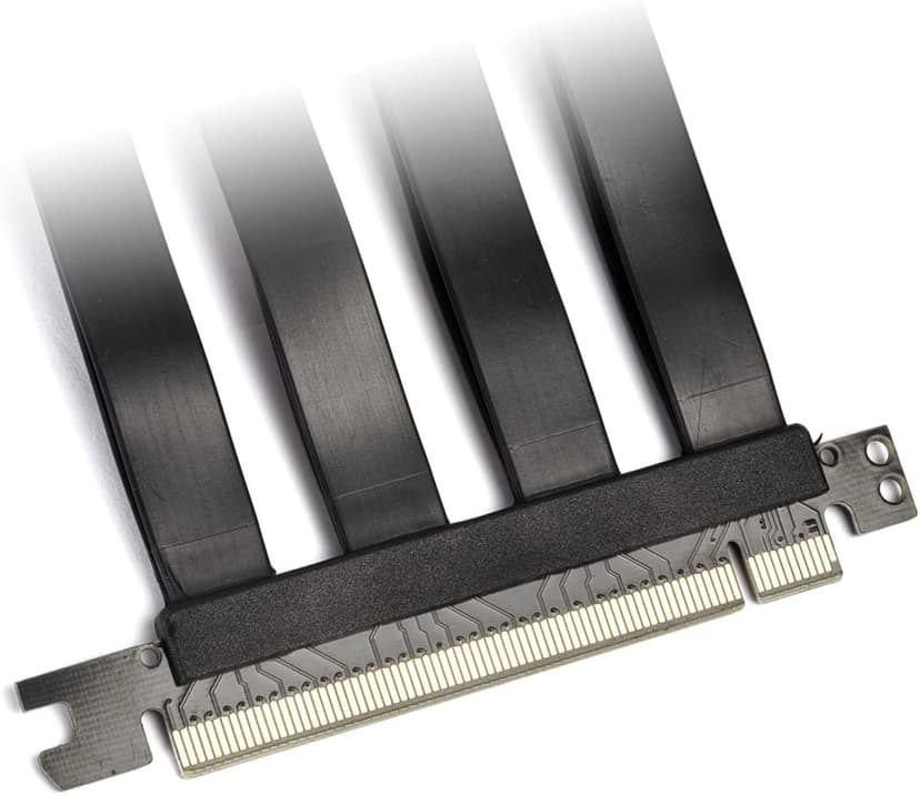 LIAN LI LAN2-1X Premium PCI-E x16 3.0 Black Extender Riser Cable 200mm and Covert Bracket for LANCOOL 2 for PCIE 3.0 only (NOT Compatible with PCIE 4.0 VGA Cards)