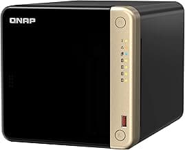 QNAP TS-464-8G-US 4 Bay High-Performance Desktop NAS with Intel Celeron Quad-core Processor, M.2 PCIe Slots and Dual 2.5GbE (2.5G/1G/100M) Network Connectivity (Diskless)