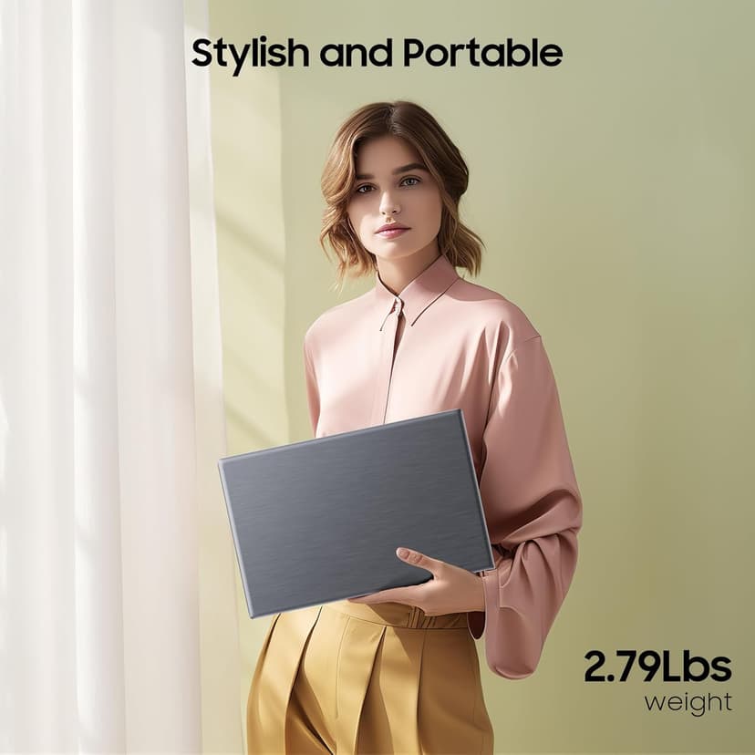 14.1" Windows 11 Pro Laptop Computer 8GB RAM 128GB SSD, Intel Celeron N5095(4C4T, up to 2.9Ghz) IPS Display, HDMI, Dual Band WiFi, BT5.0 Light and Thin Notebook PC for Work, School Student