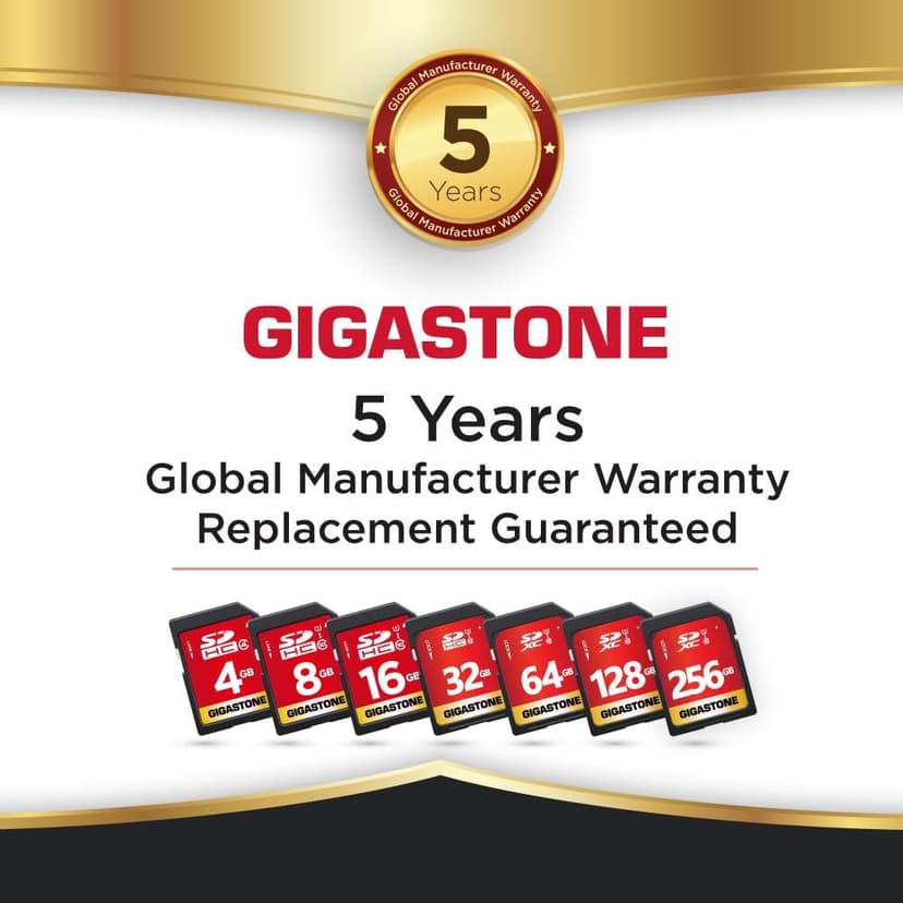 GIGASTONE 32GB 5-Pack SD Card UHS-I U1 Class 10 SDHC Memory Card High-Speed Full HD Video Compatible with Canon Nikon Sony Digital Camera, SPYPOINT TACTACAM WOSPORTS Trail Camera, with 5 Mini Cases