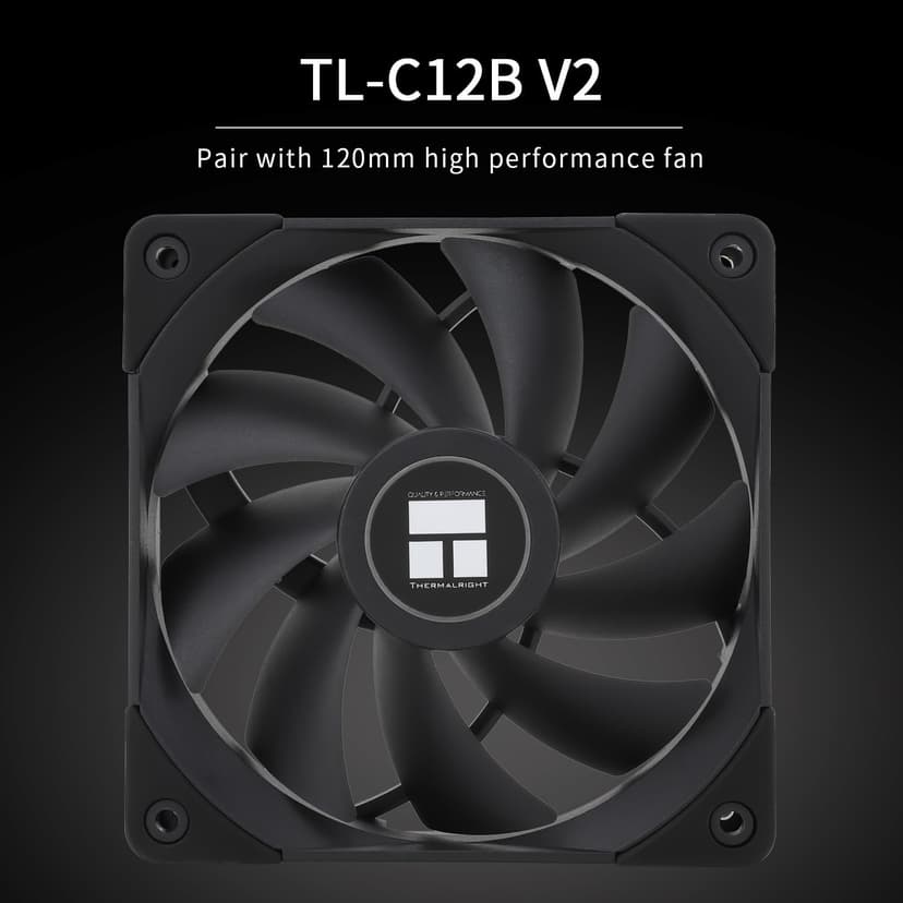 Thermalright PS120SE CPU Air Cooler, 7 Heat Pipes CPU Cooler,Dual 120mm TL-C12B V2 PWM Fan, AGHP 4.0 Technology, S-FDB Bearing, for AMD AM4 AM5/Intel 1700/1150/1151/1200/1851, PC Cooler
