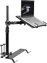 VIVO Single Laptop Car Mount, Fully Adjustable Extension, Notebook Stand for Trucks, Vans, and SUVs, Articulation and Height Adjustment, Black, MOUNT-CAR01