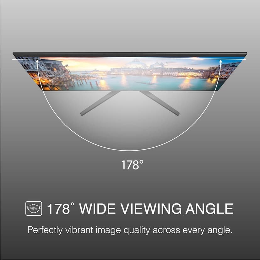 Packard Bell AirFrame 24 " FHD Monitor, 1920x1080, Ultrawide, VESA Mount, Tilt Adjust, HDMI/VGA, Slim Bezel, for Home, Office, and Light Gaming - 2 Pack