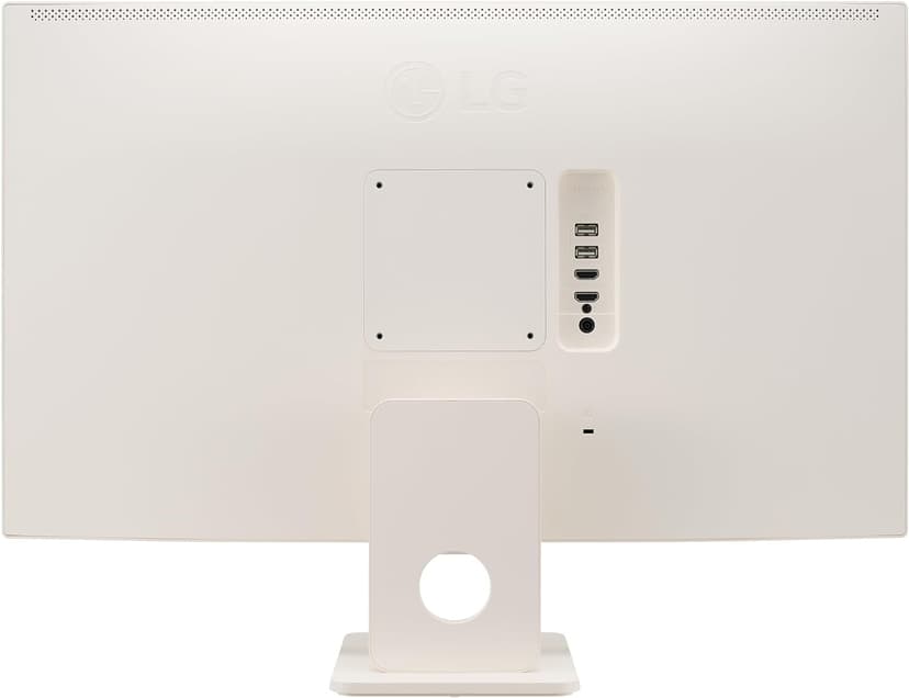 LG 27SR50F-W Smart Monitor 27-Inch FHD (1920x1080) IPS Display, webOS 23, HDR 10, x2 Built-in Speakers, AirPlay 2, Screen Share, Bluetooth, ThinQ App, Remote Control, White
