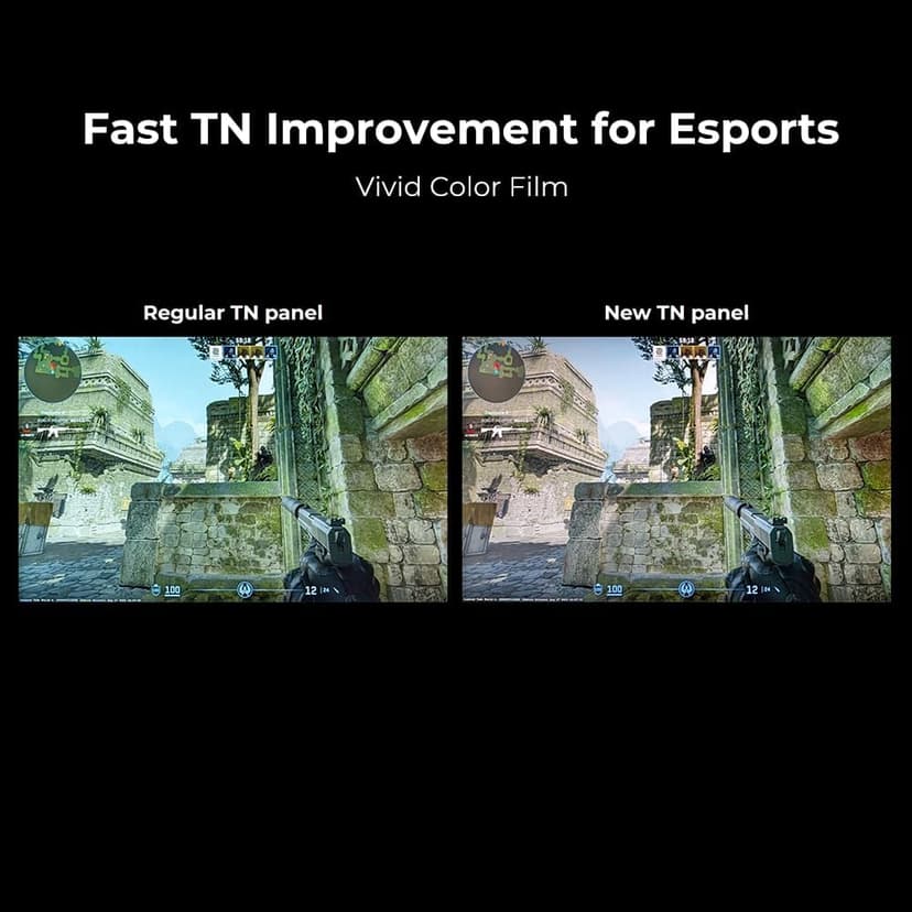 BenQ Zowie XL2586X+ 24.1 New Fast TN 600Hz Gaming Monitor, DyAc 2, 1080p, Auto Game Mode by XL Setting to Share, Height Adjustment Powered by Industrial-Grade Bearing Design, S Switch, Shielding Hood