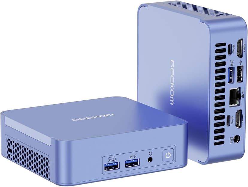 GEEKOM AX8 Pro Ai Mini PC,AMD Ryzen R7-8845HS (8C/16T,up to 5.1GHz) Mini Computers, 32GB DDR5 5600Mhz RAM&1TB PCIe Gen 4 SSD, Mini Desktop Windows 11 Pro, AMD Radeon 780M /WiFi 6E/BT5.2/2.5G LAN