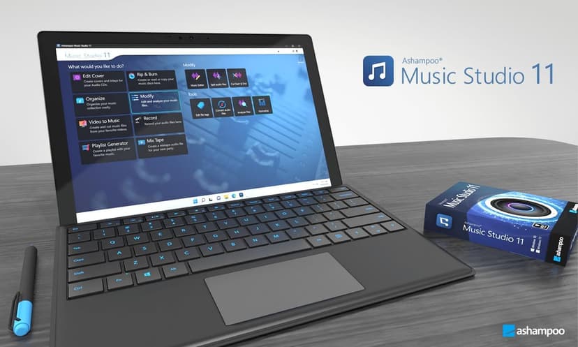 Music Studio 11 - Music software to edit, convert and mix audio files - Eight music programs in one for Windows 11, 10