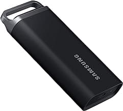 Samsung T5 EVO Portable SSD 8TB, USB 3.2 Gen 1 External Solid State Drive, Seq. Read Speeds Up to 460MB/s for Gaming and Content Creation, MU-PH8T0S/AM, Black