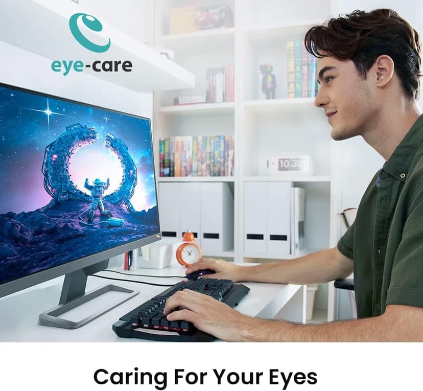 BenQ EW2480 Gaming Monitor 24" FHD 1080p | IPS | HDRi | Eye-Care Tech w/ Sensor | TUV Certified | Adaptive Brightness | FreeSync | Tilt Screen | Built-In Speakers | Eye Reminder | HDMI | VESA Ready