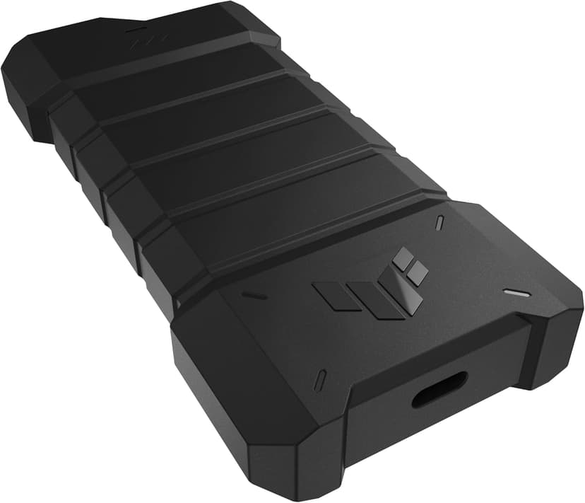 ASUS TUF Gaming A2- USB-C 3.2 Gen 2x2 Portable SSD Enclosure, Dual M.2 NVMe PCIe and SATA, MIL-STD-810H Drop Resistance, IP68 Water and dust Resistance, Aluminum Alloy Chassis and a Thermal pad