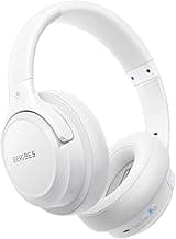 BERIBES Bluetooth Headphones Over Ear, 65H Playtime and 6 EQ Music Modes Wireless Headphones with Mic, HiFi Stereo Foldable Lightweight Headset, Deep Bass for Home Office Cellphone PC Etc.(White)