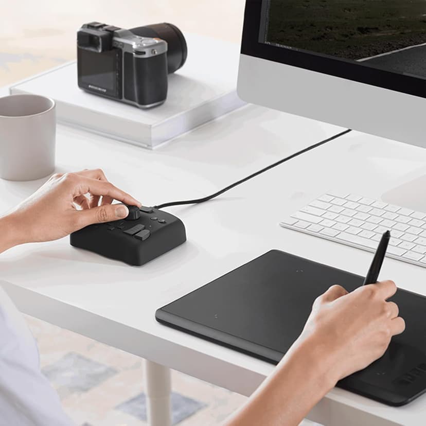 TourBox NEO - Custom Controller for Photo Video Editing, Color Grading, Illustration, MacOS/Windows, Photoshop Lightroom Davinci Resolve After Effects Premiere Final Cut Pro Programmable Keyboard